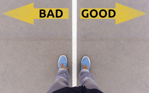 Choice between good and bad